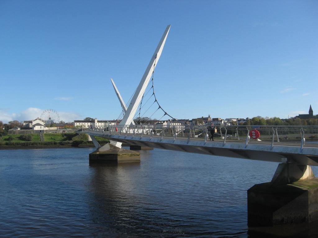 The Peace Bridge Crossing The River&nbsp;Foyle
